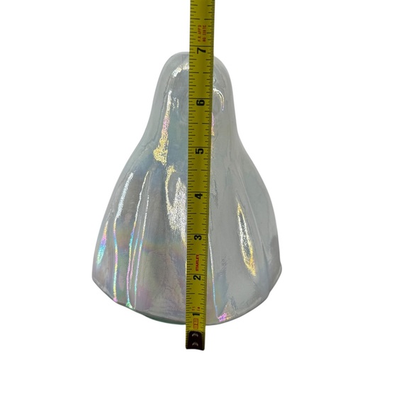 Halloween Iridescent Milky Glass? Phantom Hollow Ghost 7" Figurine Decor NEW - Picture 10 of 13